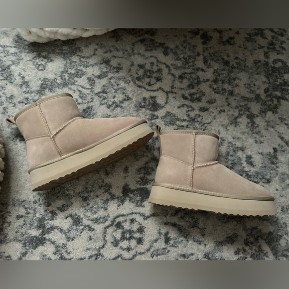 Leather/suede Platform boots - Picture 1 of 11
